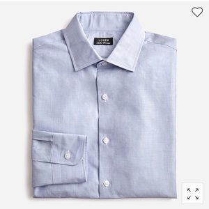 Jcrew Ludlow Fine Premium Cotton dress shirt solid- Fairweather Blue